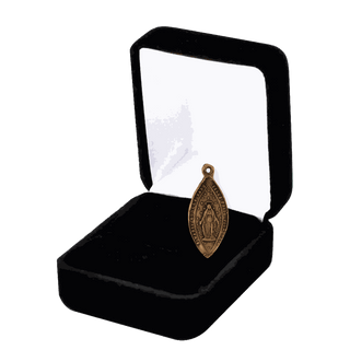 Vintage Bronze Immaculate Conception Marquise Medal