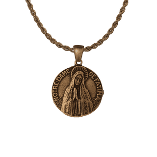 Vintage Bronze Our Lady of Fatima Peace Medal