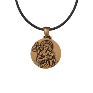 Vintage Bronze St. John the Baptist with the Lamb Medal