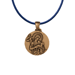 Vintage Bronze St. John the Baptist with the Lamb Medal