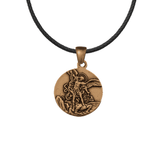Vintage Bronze St. Michael the Archangel Medal