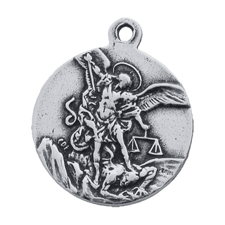 Vintage Sterling Silver St. Michael the Archangel Medal