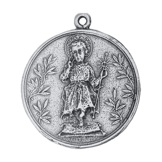 Vintage White Bronze Holy Child Medal, Consecration of 1914