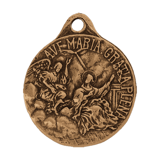 Vintage Bronze Annunciation Medal, N.-D. de l'Annonciade