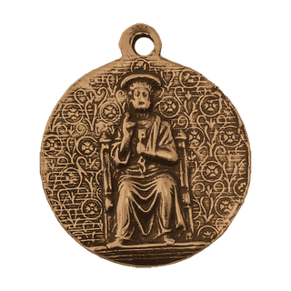 Vintage Bronze St. Peter Enthroned and Pope Pius XI Medal