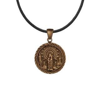 Vintage Bronze Our Lady of the Pillar Medal