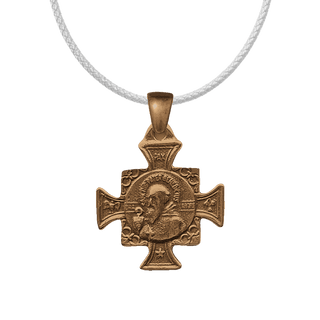 Vintage Bronze St. Benedict Cross Medal with Medallion