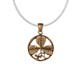 Vintage Bronze Shamrock Medal, St. Patrick and the Trinity