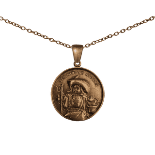 Vintage Bronze Santo Nino de Atocha Medal