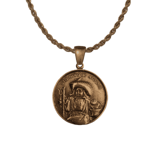 Vintage Bronze Santo Nino de Atocha Medal