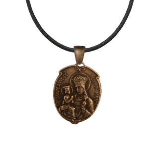 Vintage Bronze St. Anne de Beaupre Medal with Basilica