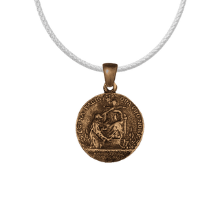 Vintage Bronze Regina Pacis and Pax Christi Medal
