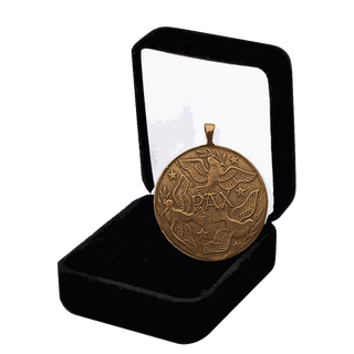Vintage Bronze Pax Peace Medal, Doves and Many Tongues
