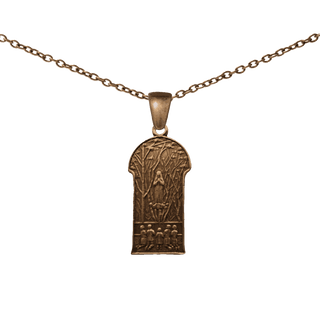 Vintage Bronze Our Lady of Beauraing Medal