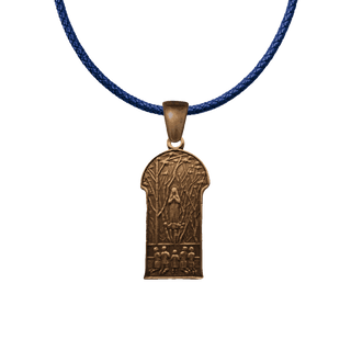Vintage Bronze Our Lady of Beauraing Medal