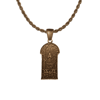 Vintage Bronze Our Lady of Beauraing Medal