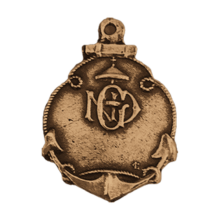 Vintage Bronze Notre-Dame de la Garde Medal, Marseille — reverse