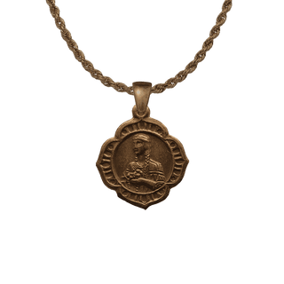 Vintage Bronze St. Kateri Tekakwitha Medal, Lily of the Mohawks