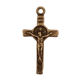 Vintage Bronze Smallest St. Benedict Crucifix