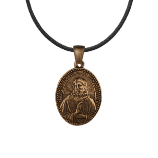 Vintage Bronze Jesus, Mary and Joseph Medal, Pax Vobis