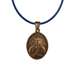 Vintage Bronze Jesus, Mary and Joseph Medal, Pax Vobis