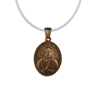 Vintage Bronze Jesus, Mary and Joseph Medal, Pax Vobis