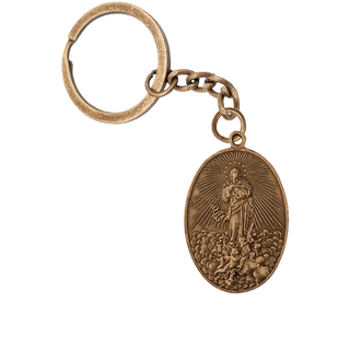 Vintage Bronze Assumption Medal, Daughters of Mary