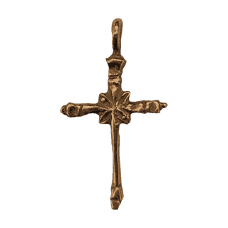 Vintage Bronze Colonial Spanish Child's Cross