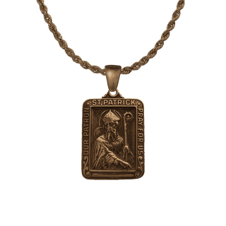 Vintage Bronze St. Patrick Medal, Our Patron