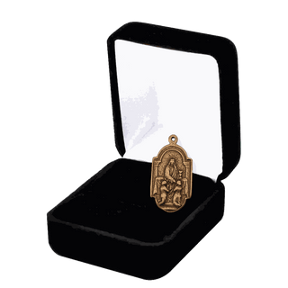 Vintage Bronze Christ First Communion Medal - Medium