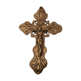 Vintage Bronze Spanish Colonial Crucifix, Philippines