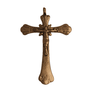 Vintage Bronze Large Latin American Crucifix