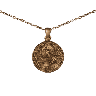 Vintage Bronze Joan of Arc Medal, Domremy to Rouen