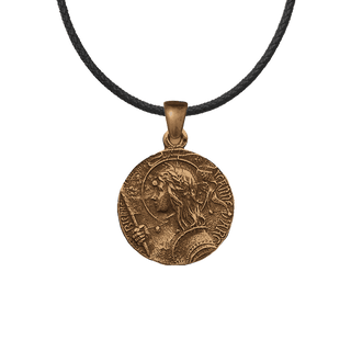 Vintage Bronze Joan of Arc Medal, Domremy to Rouen