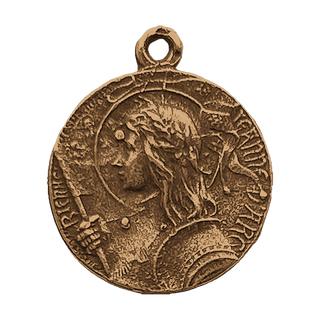 Vintage Bronze Joan of Arc Medal, Domremy to Rouen