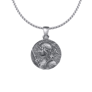 Vintage Sterling Silver Joan of Arc Medal, Domremy to Rouen
