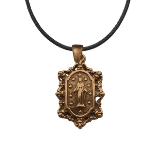 Vintage Miraculous Medal - Bronze