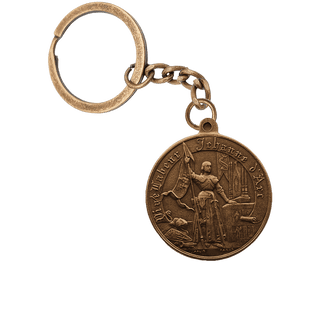 Vintage Bronze Joan of Arc Medal, France, Large