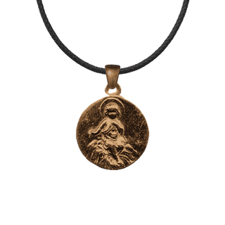 Vintage Bronze Christ Child in the Manger Medal
