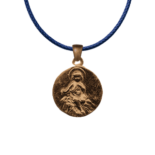 Vintage Bronze Christ Child in the Manger Medal