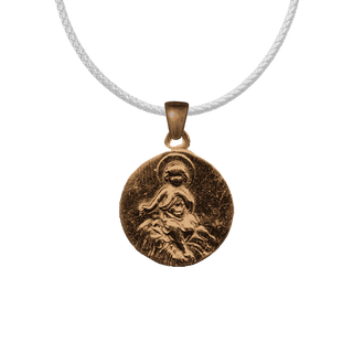 Vintage Bronze Christ Child in the Manger Medal