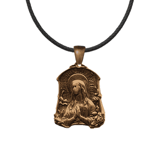 Vintage Bronze Antique Lourdes Medal, France