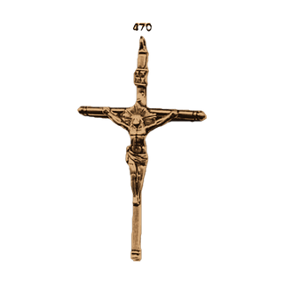 Vintage Bronze Elegant Spanish Crucifix