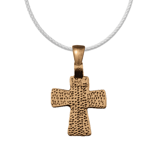 Vintage Bronze Textured Coptic Cross