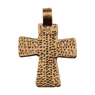 Vintage Bronze Textured Coptic Cross
