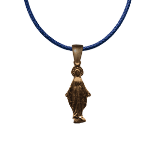 Vintage Bronze Our Lady of Grace Figural Medal