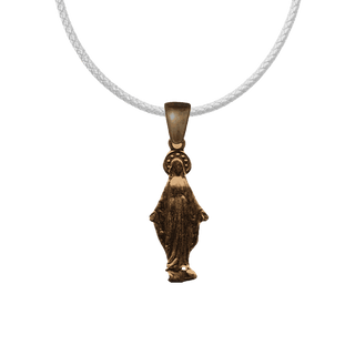Vintage Bronze Our Lady of Grace Figural Medal