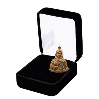 Vintage Bronze Immaculate Heart of Mary Medal