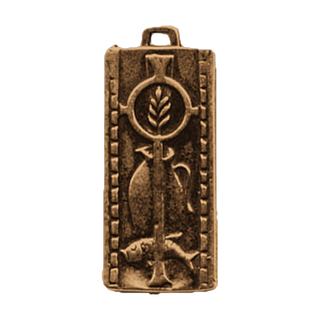 Vintage Bronze Loaves and Fishes Medal