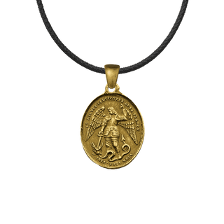 Vintage Yellow Bronze St. Michael, Protector of France Medal